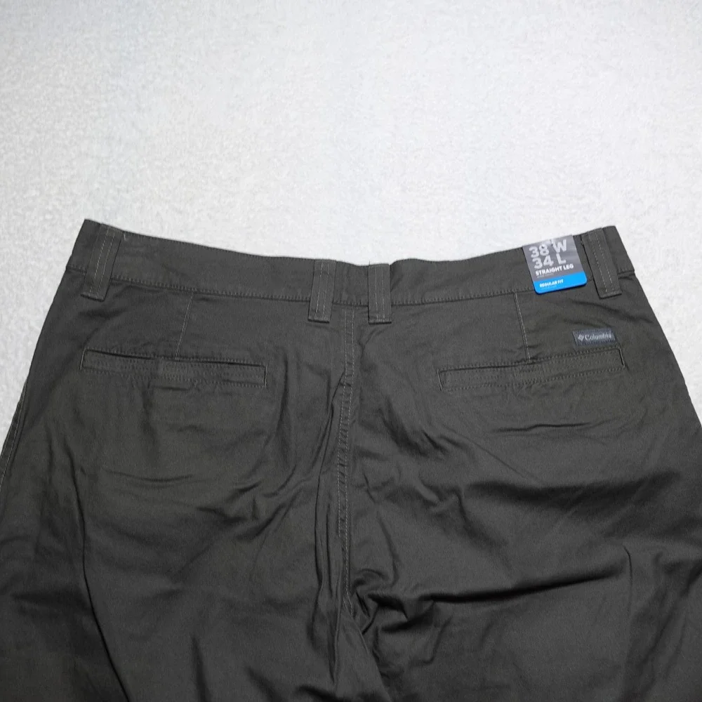 Columbia Flex ROC Pant Mens 38x34 Grey Straight Leg Regular Fit AM0183-327
